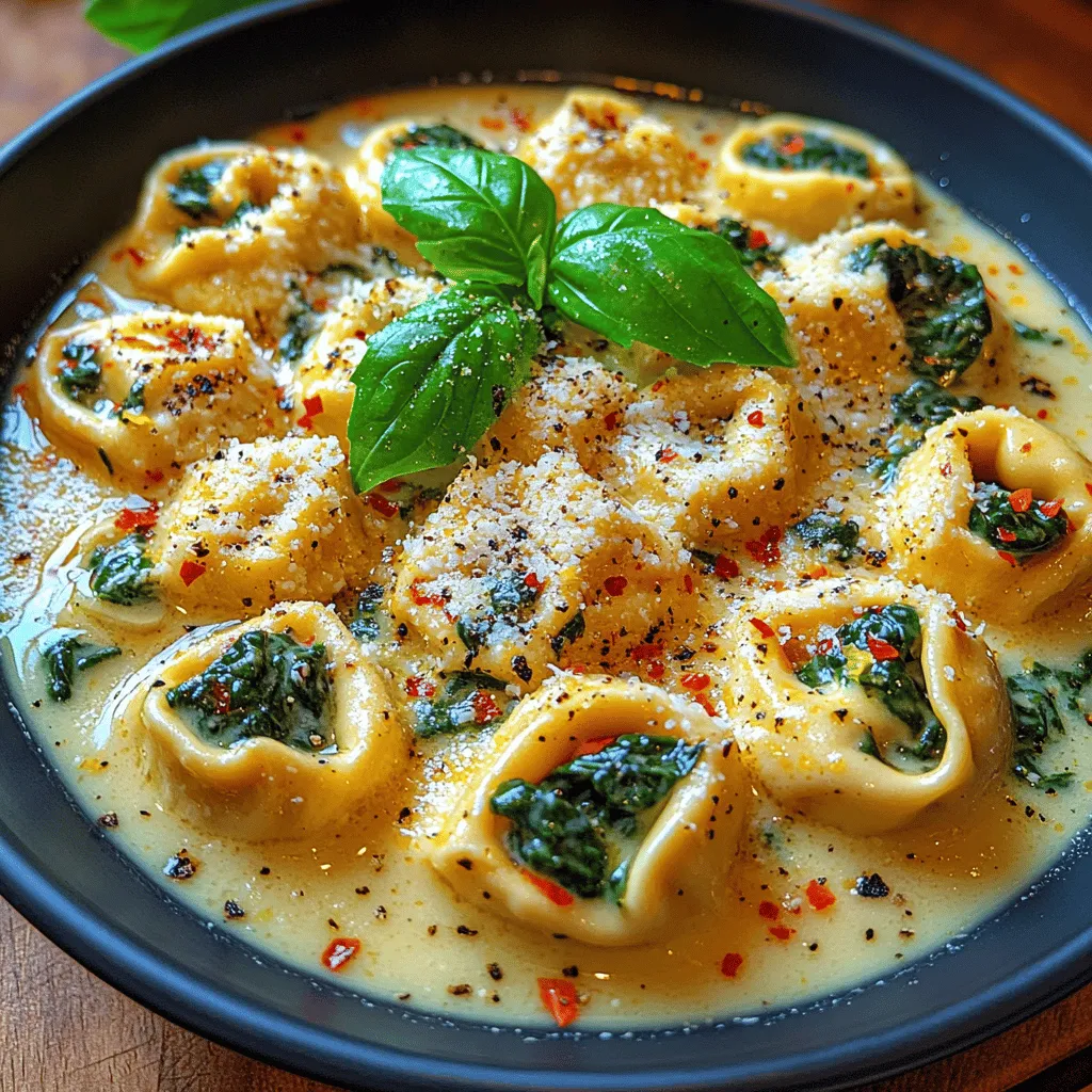 Zesty Lemon Spinach Tortellini Delight is a vibrant and refreshing dish that perfectly balances the rich flavors of cheese tortellini with the bright, zesty notes of lemon and the freshness of spinach. This delightful pasta dish is not only a feast for the eyes but also a celebration of flavor and texture. With creamy undertones and a burst of citrus, it elevates the humble pasta experience to something truly memorable. Whether you're preparing a quick weeknight dinner or impressing guests at a dinner party, this recipe is versatile enough to suit any occasion.