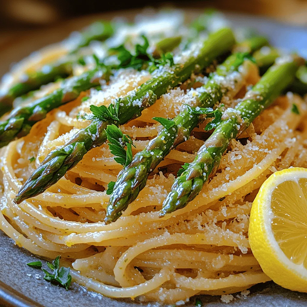 Utilizing seasonal ingredients not only enhances the flavor of a dish but also supports sustainable farming practices. Asparagus, typically in season from early spring to late summer, is at its peak during these months, boasting a vibrant green color and a tender-crisp texture. Pairing this seasonal superstar with fresh lemons, which contribute a zesty brightness, makes for a harmonious combination that celebrates the essence of spring.