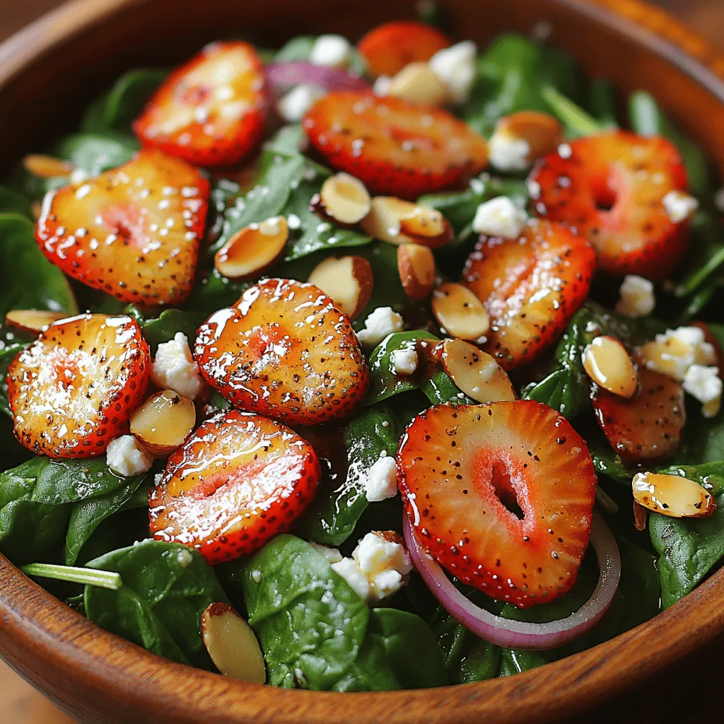 In the world of salads, few combinations are as refreshing and delightful as a Strawberry Spinach Salad. This vibrant dish not only bursts with flavor but also boasts numerous health benefits, making it an ideal choice for a light lunch, a side dish, or a stunning addition to any dinner table. The striking contrast between the sweet, juicy strawberries and the earthy notes of fresh spinach creates a harmonious blend that tantalizes the taste buds.