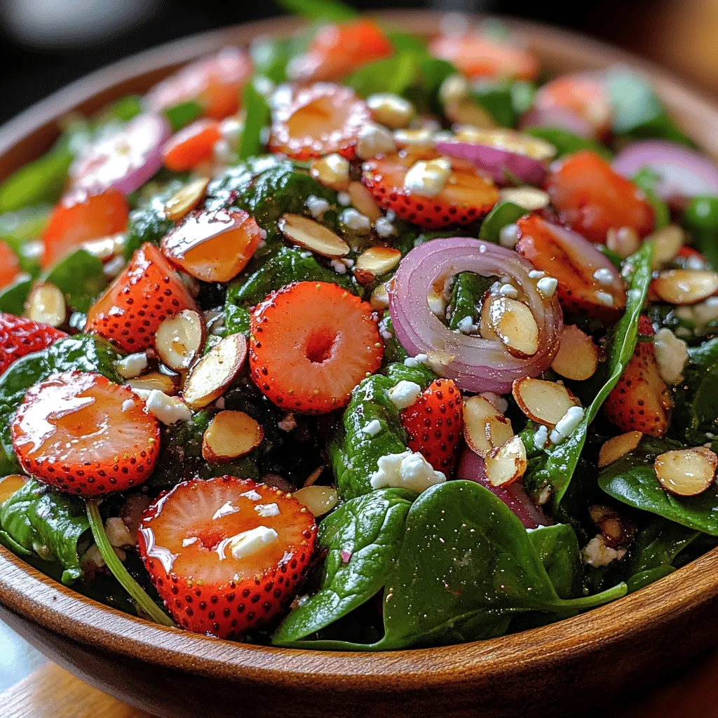 In the world of salads, few combinations are as refreshing and delightful as a Strawberry Spinach Salad. This vibrant dish not only bursts with flavor but also boasts numerous health benefits, making it an ideal choice for a light lunch, a side dish, or a stunning addition to any dinner table. The striking contrast between the sweet, juicy strawberries and the earthy notes of fresh spinach creates a harmonious blend that tantalizes the taste buds.