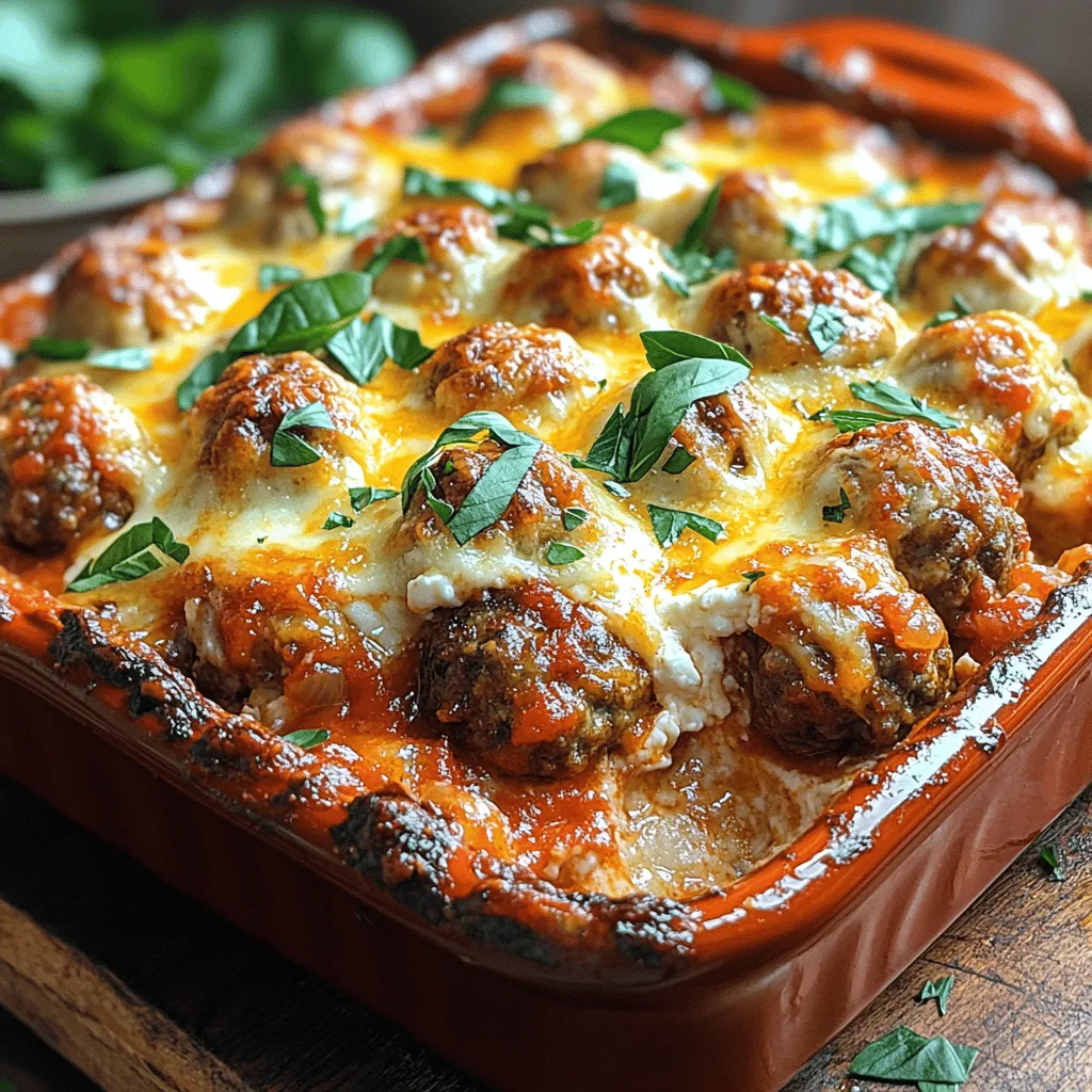 The Cheesy Meatball Delight Casserole is a dish that embodies the essence of comfort food. With each bite, you experience the savory explosion of perfectly cooked meatballs immersed in a rich marinara sauce, topped generously with an array of creamy cheeses. This casserole is not just a meal; it's an experience that brings families together around the dinner table, making it ideal for both weekday dinners and special gatherings.