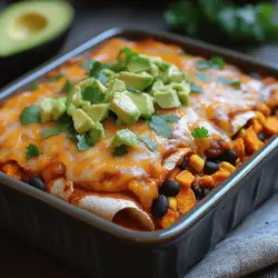 Sweet Potato & Black Bean Enchilada Bake: A Plant-Based Delight