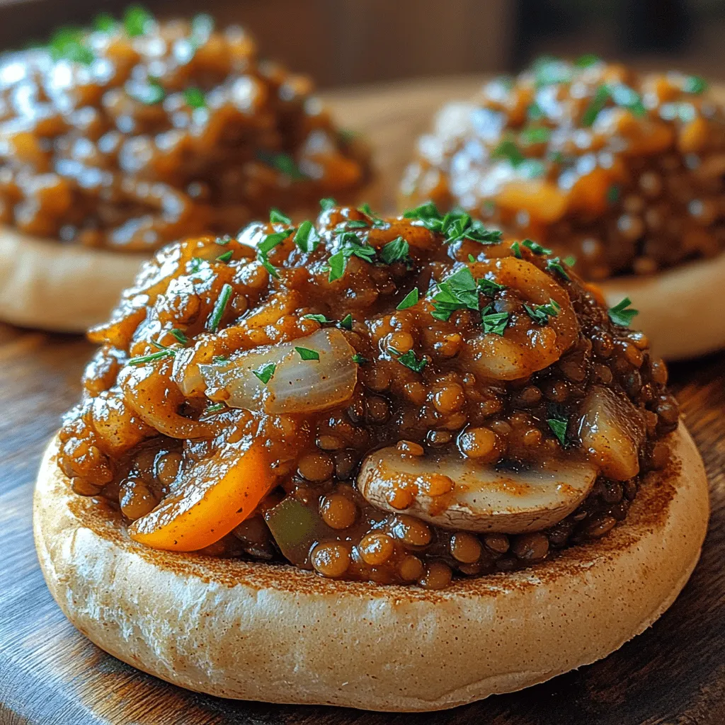 The Smoky Lentil Sloppy Joes are not just a delicious alternative to the classic dish; they offer a rich flavor profile that will satisfy even the most discerning palates. The combination of smoked paprika, garlic, and onions creates a robust base, while lentils bring a hearty texture that mimics traditional ground meat. Here’s how to customize this dish to suit your taste preferences: