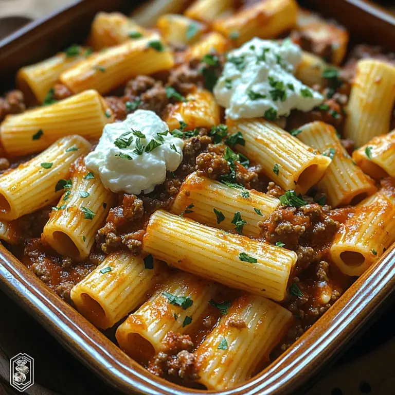 Browning the meat is a critical step in developing the rich flavors of your Cozy Baked Rigatoni with Meat Sauce. To achieve the perfect browning and texture, follow these steps: