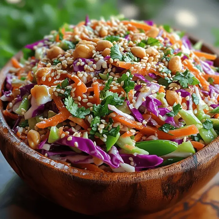To create the perfect Crunchy Asian Slaw, the way you prepare your vegetables is crucial for achieving that delightful texture. Here’s a step-by-step guide on how to shred and julienne your vegetables effectively.