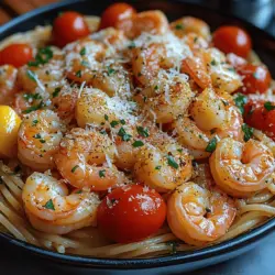 If you're looking for a quick yet delicious meal that brings a burst of freshness to your dinner table, look no further than Zesty Lemon Butter Shrimp Pasta. This dish is a perfect harmony of flavors, combining succulent shrimp with a bright lemony sauce that dances on the palate. Crafted in mere minutes, it presents an ideal solution for busy weeknights or an elegant option for special occasions.