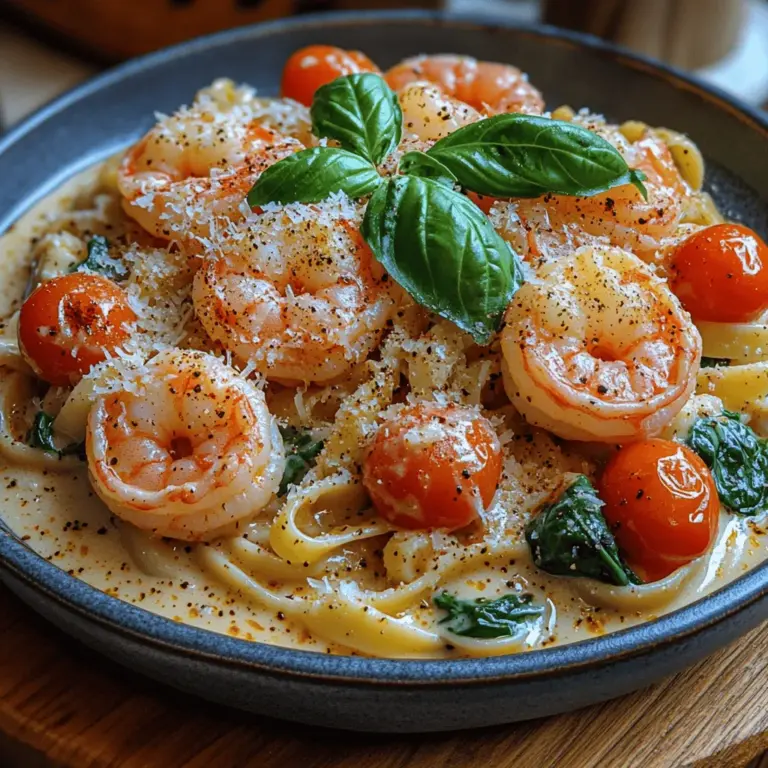 To achieve the perfect creamy Tuscan shrimp pasta, the first step is cooking the fettuccine. Start by bringing a large pot of salted water to a rolling boil. The salt enhances the flavor of the pasta as it cooks. Once the water is boiling, add the fettuccine and stir gently to prevent the strands from sticking together.