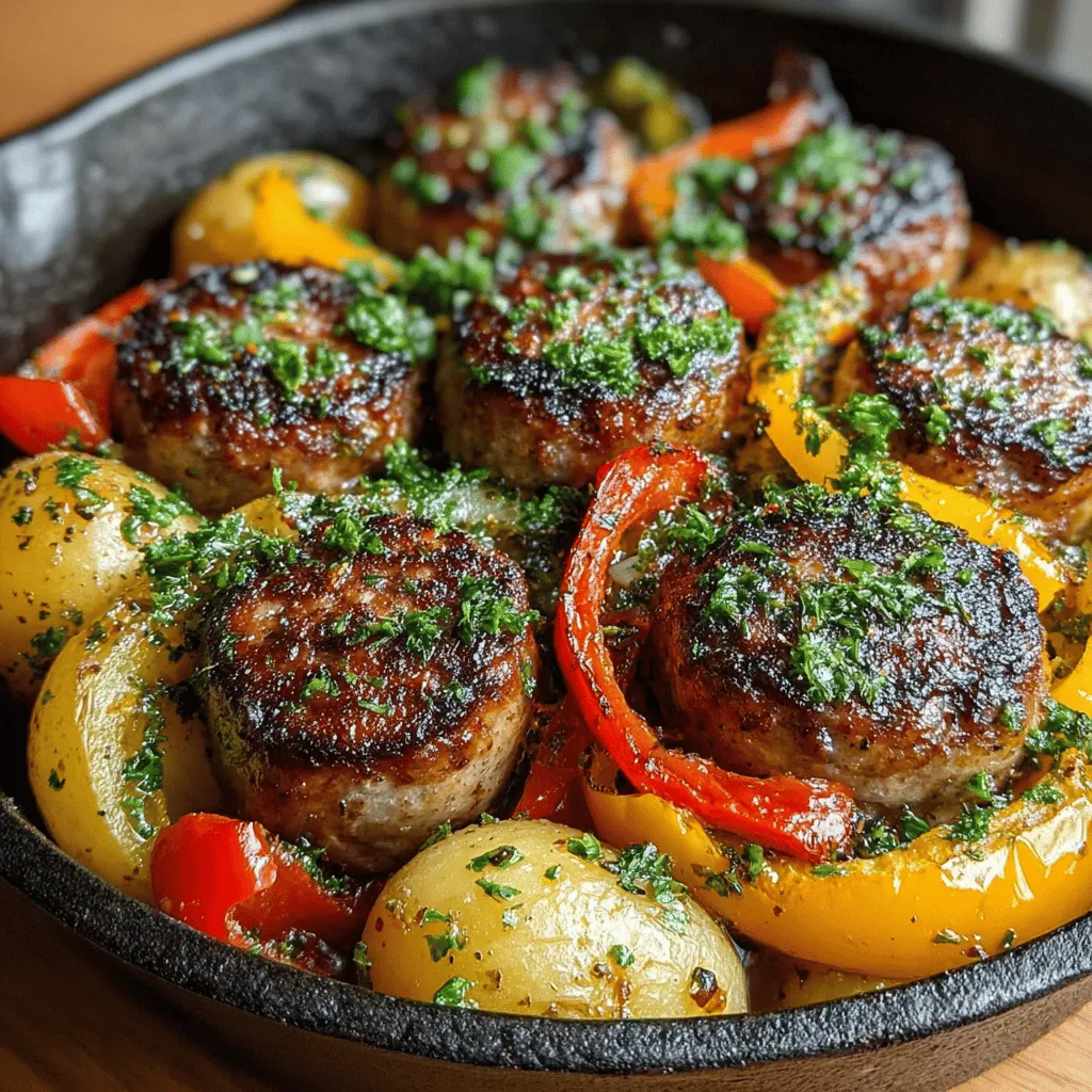 In the realm of home cooking, few dishes have the power to excite the palate and evoke a sense of nostalgia quite like Sizzling Sausage & Peppers with Baby Potatoes. This vibrant and hearty recipe celebrates the essence of comfort food, combining the savory taste of Italian sausage with the sweet crunch of bell peppers and the satisfying texture of tender baby potatoes. Whether you’re preparing a weeknight dinner or hosting friends for a casual gathering, this dish delivers a delightful experience that is sure to please everyone at the table.