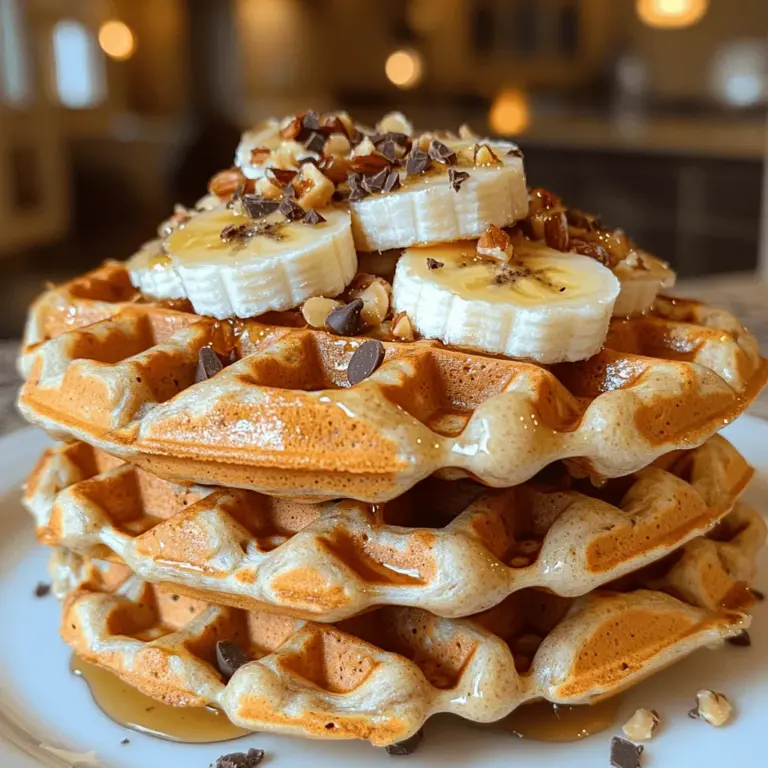Waffles have been a cherished breakfast staple for generations, but as the culinary world evolves, so do our beloved recipes. Enter the Fluffy Peanut Butter Protein Waffles—a delightful twist on the classic breakfast dish that combines the rich, nutty flavor of peanut butter with the benefits of protein. Originating from the healthy eating movement, this recipe caters not only to fitness enthusiasts but also to anyone seeking a delicious and nutritious start to the day.
