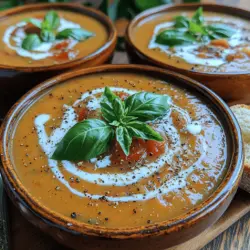 Heavenly Creamy Roasted Tomato Bisque