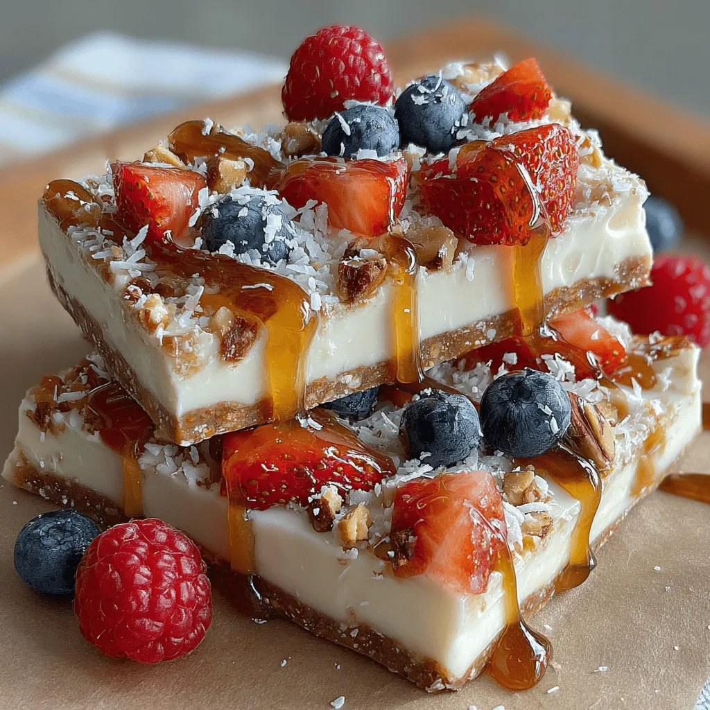 Frozen yogurt bark is a delicious and healthy treat that combines the creaminess of Greek yogurt with the vibrant flavors of mixed berries and crunchy toppings. This delightful dessert not only satisfies your sweet tooth but also provides a nutritious alternative to traditional sugary snacks. Fruity Delight Frozen Yogurt Bark is particularly appealing because it is simple to prepare and can be customized to suit various preferences and dietary needs. Whether you're looking for a refreshing summer snack, a post-workout treat, or a fun dessert for a gathering, this recipe is an excellent choice.