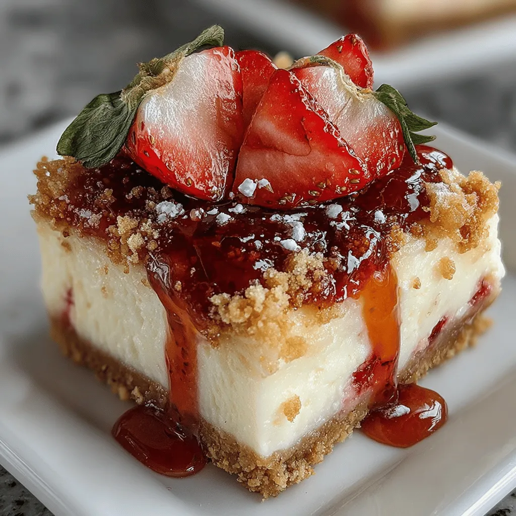 Cheesecake bars have become an increasingly popular dessert option, loved for their creamy texture and versatile flavors. These delightful treats offer all the richness of a traditional cheesecake but in a more manageable, portable form. Perfect for gatherings, picnics, or simply as a sweet indulgence at home, they are a favorite among dessert enthusiasts. Among the myriad variations, Chilled Strawberry Bliss Cheesecake Bars stand out as the quintessential summer dessert.