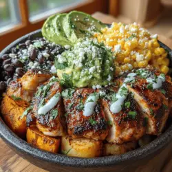 Zesty Chipotle Chicken Sweet Potato Bowls