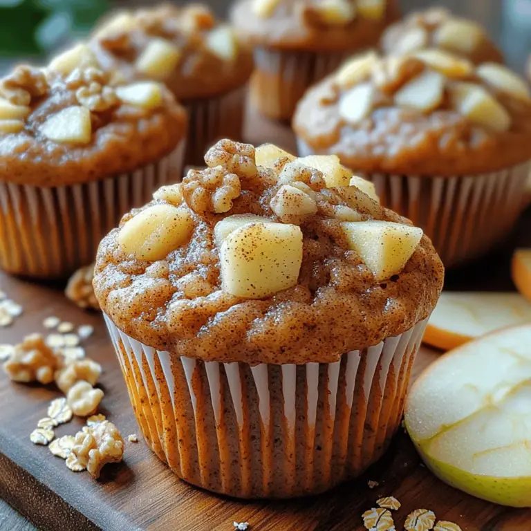 When it comes to comforting snacks or breakfast options, few things can rival the warm, inviting aroma of freshly baked apple cinnamon muffins. These delightful treats are not only a feast for the senses but also a wholesome choice that can nourish both body and soul. With their soft, pillowy texture and the sweet, spiced notes of cinnamon paired with the tartness of apples, these muffins are sure to become a favorite in your household. They embody the essence of home baking—a simple recipe that brings joy to family gatherings, weekend brunches, or even a quick pick-me-up during the busy week.