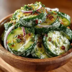 As the sun shines brighter and temperatures rise, finding ways to keep meals light and refreshing becomes a delightful challenge. Enter the Refreshing Creamy Cucumber Dill Salad, a vibrant dish that embodies the essence of summer. This salad is not just any side dish; it is a celebration of fresh, crisp cucumbers paired with the aromatic brightness of dill, all enveloped in a creamy dressing that adds a satisfying texture. Perfect for barbecues, picnics, or casual dinners, this salad is a versatile companion to nearly any meal.