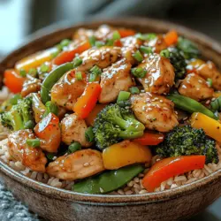 Colorful Chicken Veggie Stir-Fry