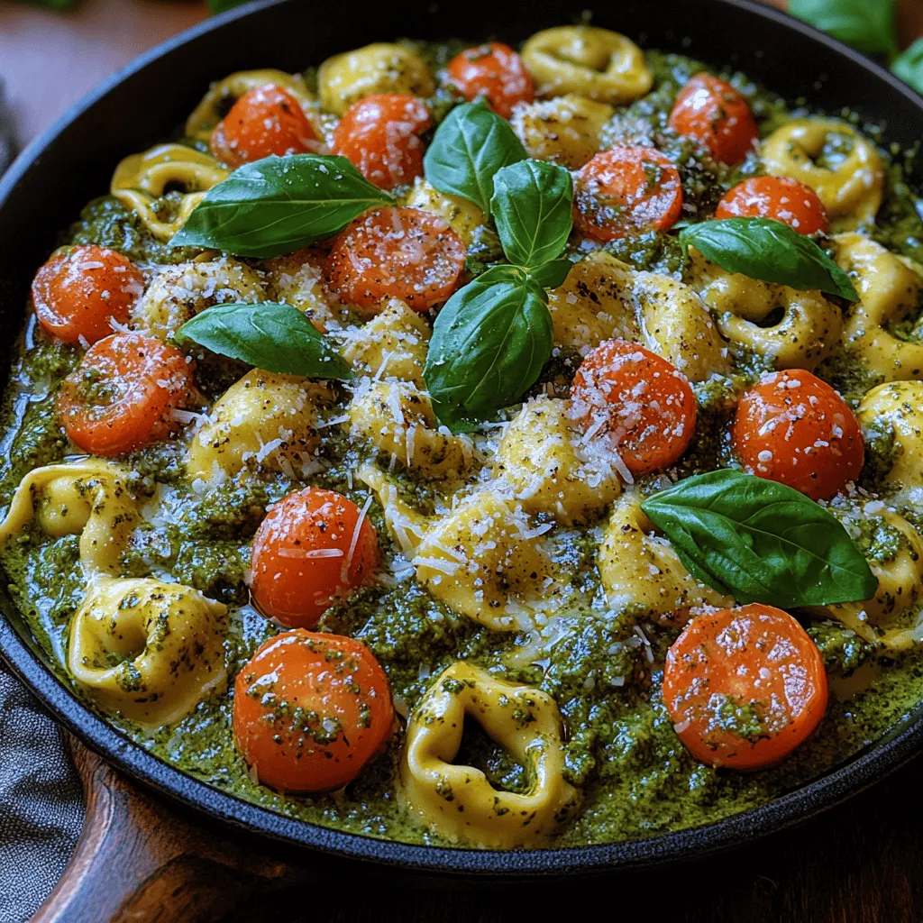 When it comes to weeknight dinners, the search for a dish that strikes the perfect balance between flavor, convenience, and nutrition can often feel daunting. Enter the Creamy Pesto Tortellini Skillet—a dish that embodies all these qualities and more. With its rich, velvety texture and vibrant flavors, this recipe transforms simple ingredients into a comforting meal that can be prepared in under 30 minutes. Whether you’re a busy professional or a parent juggling multiple responsibilities, this dish is designed to bring joy to the dinner table without the stress of complicated cooking.