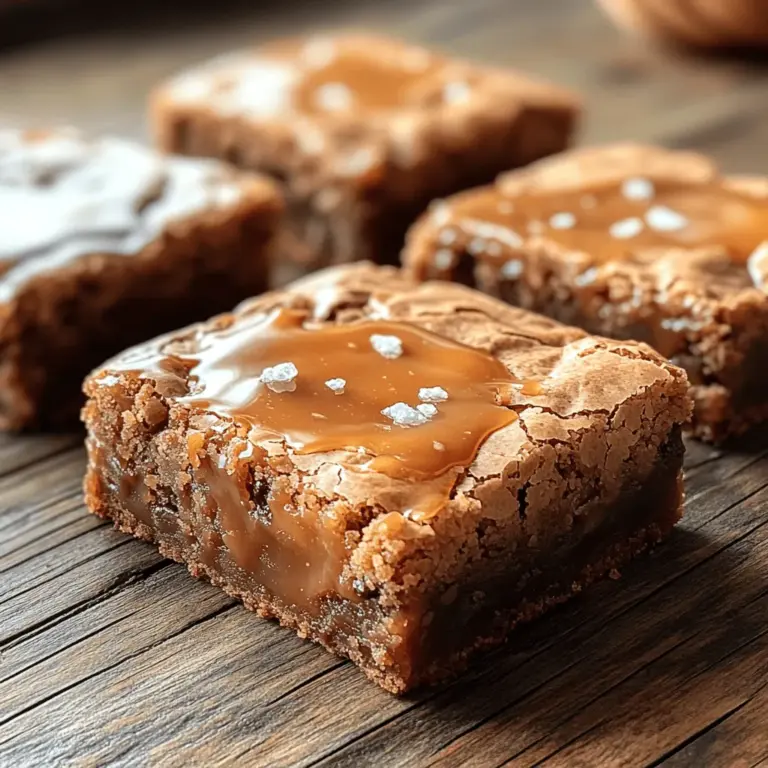 In the world of desserts, few treats can rival the rich, buttery goodness of blondies. Originating from the United States in the 19th century, blondies are a delightful counterpart to their chocolate counterpart, brownies. Their unique flavor comes from brown sugar, which lends a distinct caramel-like taste and chewy texture. Enter the decadent salted caramel blondies—a contemporary twist on the classic recipe that elevates the humble blondie into a gourmet experience. The addition of salted caramel not only enhances the flavor but also introduces a delightful contrast between sweet and savory, making these blondies a must-try for any dessert lover.