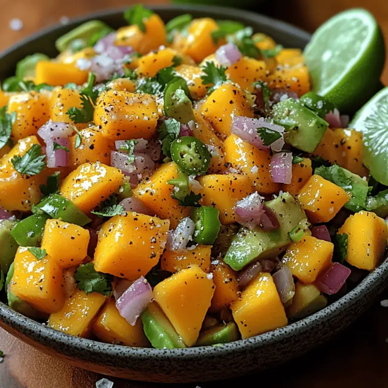 Salsa is a vibrant and versatile dish that has its roots deeply embedded in the culinary traditions of Mexico. While the classic tomato salsa remains a staple, variations using different fruits and vegetables have emerged, each bringing a unique flavor profile to the table. One such delightful twist is the Tropical Twist: Zesty Mango Avocado Salsa. This refreshing mix of ripe mangoes, creamy avocados, and zesty lime creates a bright and flavorful dish that is perfect for summer gatherings, picnics, or just to enjoy at home.