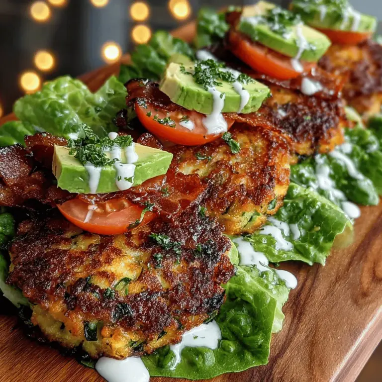 In recent years, the trend of healthy wraps has taken the culinary world by storm, offering a delightful alternative to traditional sandwiches. These wraps not only provide a versatile canvas for a variety of ingredients but also allow for a more health-conscious approach to meals. The Zucchini Fritter BLT Wraps exemplify this trend, perfectly marrying the fresh, vibrant flavors of vegetables with the savory, comforting taste of crispy bacon. This innovative dish is not only a feast for the palate but also a nutritious option for those looking to incorporate more vegetables into their diet.