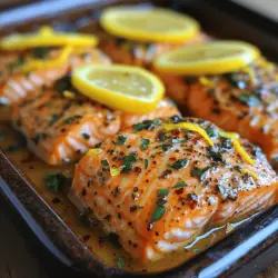 Zesty Lemon Herb Salmon Bake: A Culinary Delight