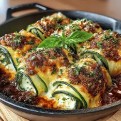 Zucchini lasagna roll-ups are not only versatile but also offer a canvas for culinary creativity. Here are a few delicious variations you can try: