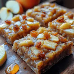 Sweet Apple Oatmeal Squares