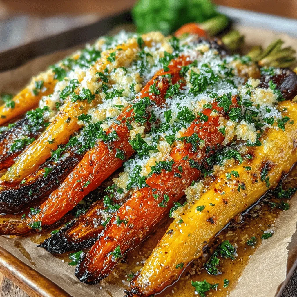 In the realm of vegetable dishes, few can rival the delightful charm of Golden Parmesan Roasted Carrot Ribbons. This recipe not only transforms humble carrots into a gourmet experience but also serves as a testament to how simple ingredients can create extraordinary flavors. Carrots, often seen as a basic side dish, are elevated to new heights through the art of roasting. The process intensifies their natural sweetness, while a generous sprinkling of grated Parmesan cheese introduces a savory depth that perfectly balances the dish. Whether served alongside a succulent roast or as a standalone feature on a vegetarian platter, Golden Parmesan Roasted Carrot Ribbons promise to impress both the palate and the eye.