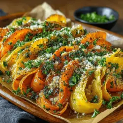 Golden Parmesan Roasted Carrot Ribbons