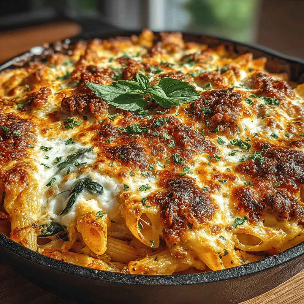 Savor the comforting flavors of home with this delectable Sausage & Spinach Creamy Baked Penne recipe. This dish is a perfect blend of hearty Italian sausage, vibrant spinach, and a rich, creamy sauce that encapsulates the essence of Italian cuisine. Ideal for family dinners or gatherings with friends, it offers a delightful combination of textures and flavors that will please any palate. The marriage of spices, cheese, and fresh ingredients makes it not just a meal, but a culinary experience that promises to leave everyone at the table craving more.