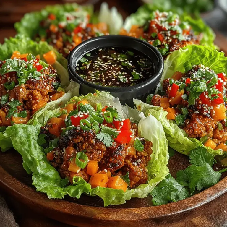 Sweet & Spicy Chicken Lettuce Wraps are a delicious and vibrant dish that perfectly marries flavor and nutrition. These wraps offer a delightful combination of savory ground chicken, fresh vegetables, and a hint of sweetness and spice that tantalizes the taste buds. Whether you are looking for a light meal, a healthy snack, or an impressive dish for your next gathering, Sweet & Spicy Chicken Lettuce Wraps have got you covered.