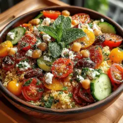 Cooking couscous may seem straightforward, but there are essential tips to ensure it turns out perfectly every time. Start by bringing your broth—vegetable or chicken— to a boil. Using broth instead of water is crucial as it infuses the couscous with added flavor, enhancing the overall taste of the salad.
