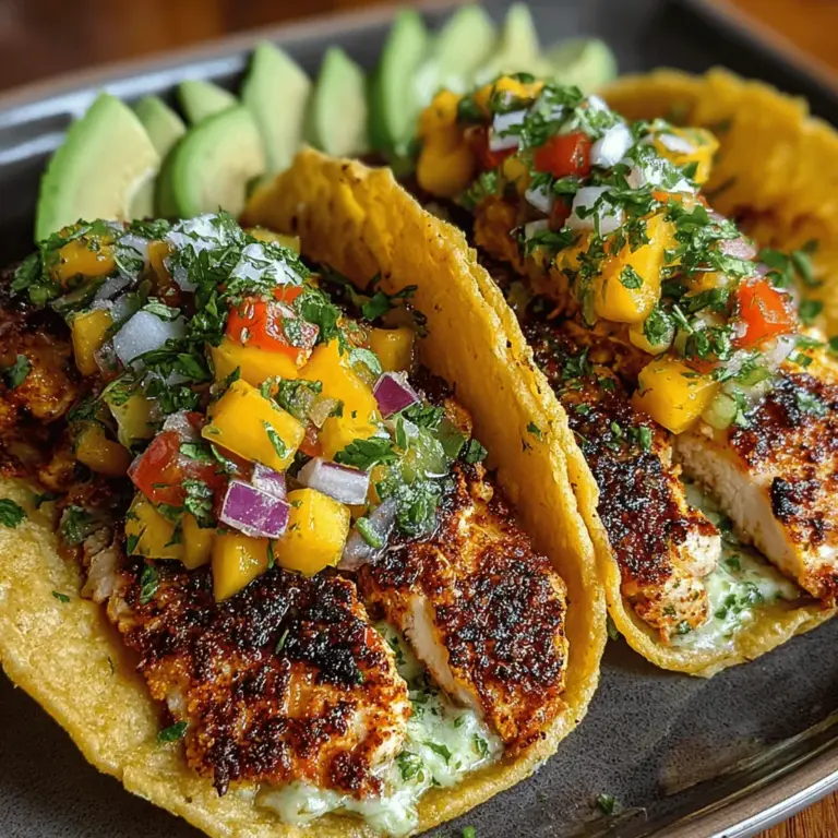 As summer approaches, the desire for fresh, vibrant flavors intensifies, making it the perfect time to explore dishes that embody the essence of sunshine and relaxation. One such recipe that captures the tropical spirit is Tropical Bliss Mango Tacos. These tacos are not just another meal; they are a celebration of bright, bold flavors that transport you to a sun-soaked beach with every bite. Featuring juicy mangoes, zesty herbs, and perfectly seasoned chicken, this dish is sure to become a favorite in your summer cooking repertoire.