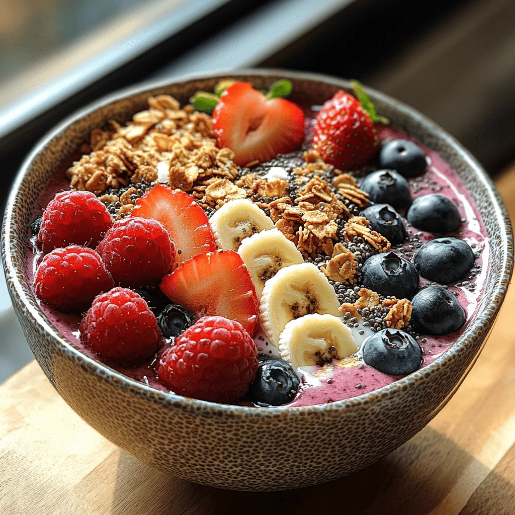 In recent years, smoothie bowls have surged in popularity as a delectable and healthy breakfast option. With their vibrant colors and customizable toppings, they offer not only a visually appealing meal but also a nutrient-packed start to the day. Among the myriad of smoothie bowl recipes available, the Bright Berry Chia Smoothie Bowl stands out for its delightful combination of flavors and health benefits. This recipe is not only easy to prepare but also caters to a variety of dietary preferences, making it an excellent choice for everyone from busy professionals to health-conscious families.