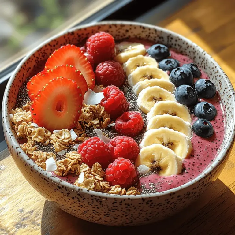 In recent years, smoothie bowls have surged in popularity as a delectable and healthy breakfast option. With their vibrant colors and customizable toppings, they offer not only a visually appealing meal but also a nutrient-packed start to the day. Among the myriad of smoothie bowl recipes available, the Bright Berry Chia Smoothie Bowl stands out for its delightful combination of flavors and health benefits. This recipe is not only easy to prepare but also caters to a variety of dietary preferences, making it an excellent choice for everyone from busy professionals to health-conscious families.