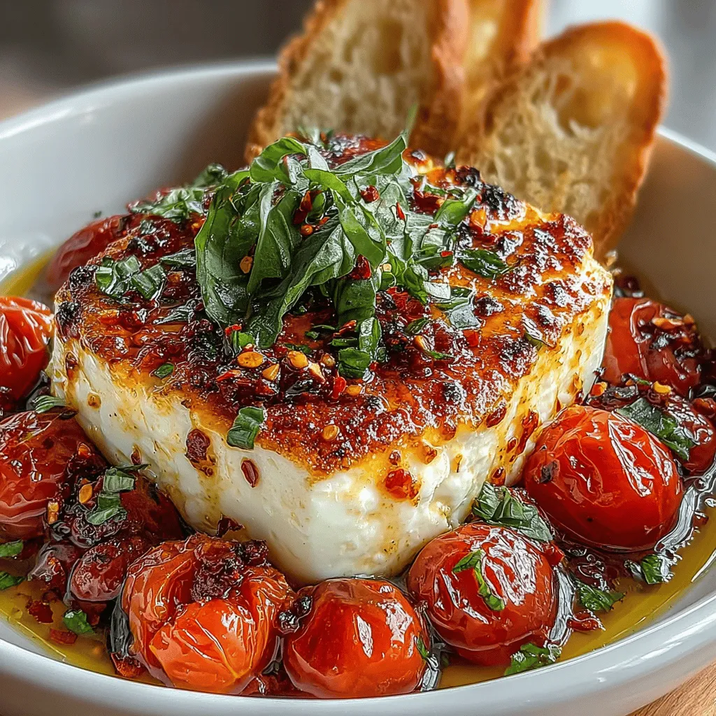 Baked Tomato & Feta Delight is a culinary gem that has taken the food world by storm, combining the sweet juiciness of cherry tomatoes with the creamy, tangy goodness of feta cheese. This recipe not only showcases the beauty of simple ingredients but also delivers an explosion of flavor that is sure to impress both family and friends. Whether you’re looking for a sophisticated appetizer to serve at your next gathering, a quick and easy side dish for a family meal, or a comforting snack to enjoy on your own, this dish is incredibly versatile and can be adapted to fit any occasion.