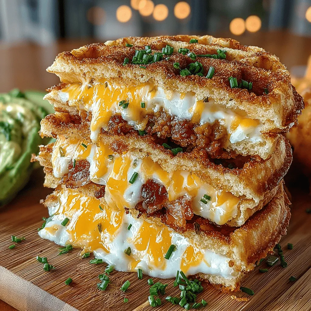When it comes to breakfast, many of us gravitate toward sweet dishes like pancakes and waffles topped with syrup and fruit. However, the culinary world is evolving, and savory options are gaining popularity. Enter the Savory Cheddar Chive Waffle Sandwiches—an innovative dish that marries the classic waffle with bold flavors, transforming it into a versatile meal suitable for any time of day. This recipe not only tantalizes the taste buds with its unique blend of flavors and textures but also offers an exciting way to enjoy a hearty breakfast or brunch experience.