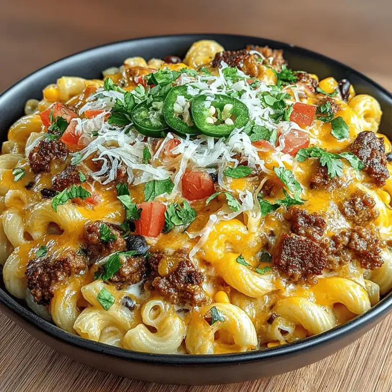 In today’s fast-paced world, finding the perfect balance between convenience and flavor can be a challenge, especially when it comes to preparing meals for busy weeknights. Enter the One-Pot Creamy Taco Macaroni—a delectable fusion that marries the comforting essence of classic macaroni and cheese with the bold, zesty flavors of Tex-Mex cuisine. This dish not only satisfies cravings but also offers a hearty, creamy texture that will leave you and your family wanting more.