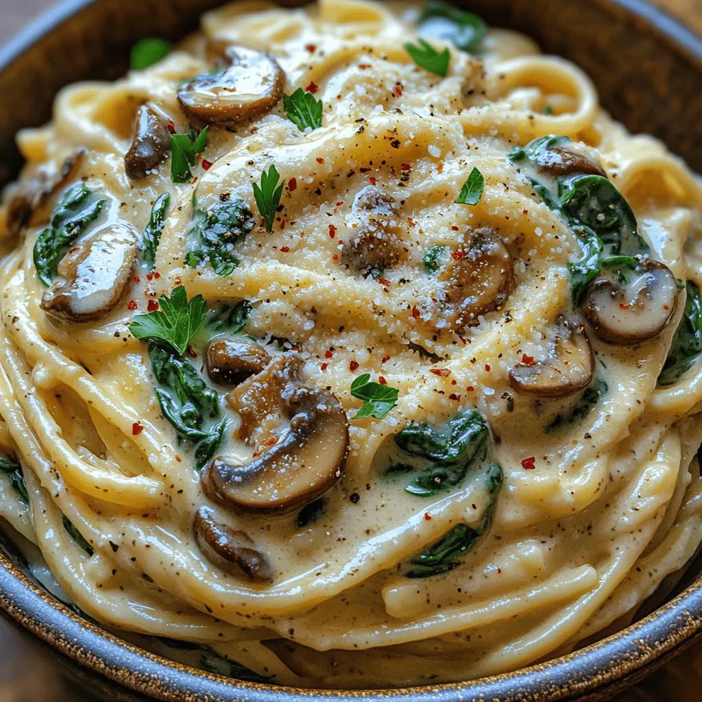 Creamy Spinach Mushroom Pasta: A Culinary Delight