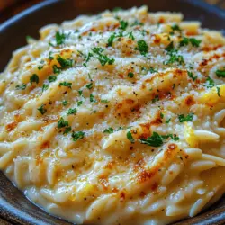 Creamy Lemon Garlic Orzo: A Delightful Culinary Experience