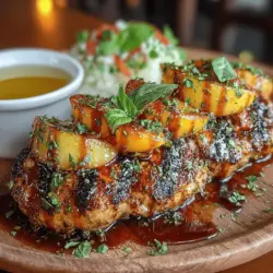 If you’re looking to elevate your summer grilling game, look no further than Grilled Peach Chicken with Balsamic Drizzle. This delightful dish combines the savory goodness of grilled chicken with the sweet, juicy flavors of ripe peaches, all finished with a tangy balsamic reduction that ties the elements together in perfect harmony. Not only is this recipe a feast for the eyes, but it also tantalizes the taste buds, making it an ideal choice for outdoor gatherings, family dinners, or even a romantic evening at home.