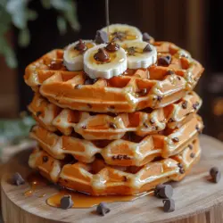 Fluffy Peanut Butter Protein Waffles