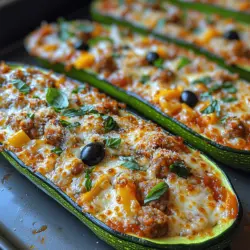 Zesty Low-Carb Zucchini Pizza Boats