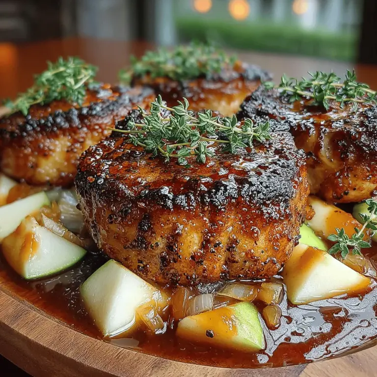 To achieve the perfect balance of flavors in your Sweet & Savory Slow Cooked Maple Apple Pork Chops, begin by creating a delightful apple mixture that serves as the base for the dish. Start by heating a tablespoon of olive oil in a skillet over medium heat. Once the oil shimmers, add one medium-sized onion, finely diced. Sauté the onion for about 3-5 minutes, or until it becomes translucent and fragrant. You want the onions to soften but not brown; they should be tender and glistening.