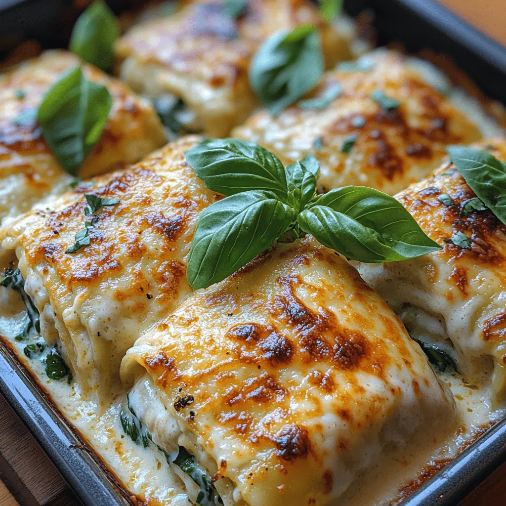Preheating your oven to the correct temperature is crucial for successful baking. For Creamy Chicken Alfredo Lasagna Rolls, set your oven to 375°F (190°C). This allows the lasagna rolls to cook evenly, ensuring that the filling becomes warm and the cheese melts beautifully. Proper preheating also helps in achieving that desirable golden and bubbly top.