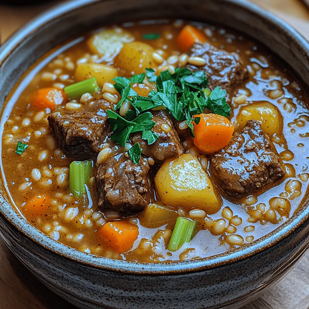 When it comes to serving your Slow Cooked Beef and Barley Stew, the aim is to create a complete meal experience that delights the senses. This hearty stew is delicious on its own, but pairing it with the right accompaniments can elevate your dining experience.