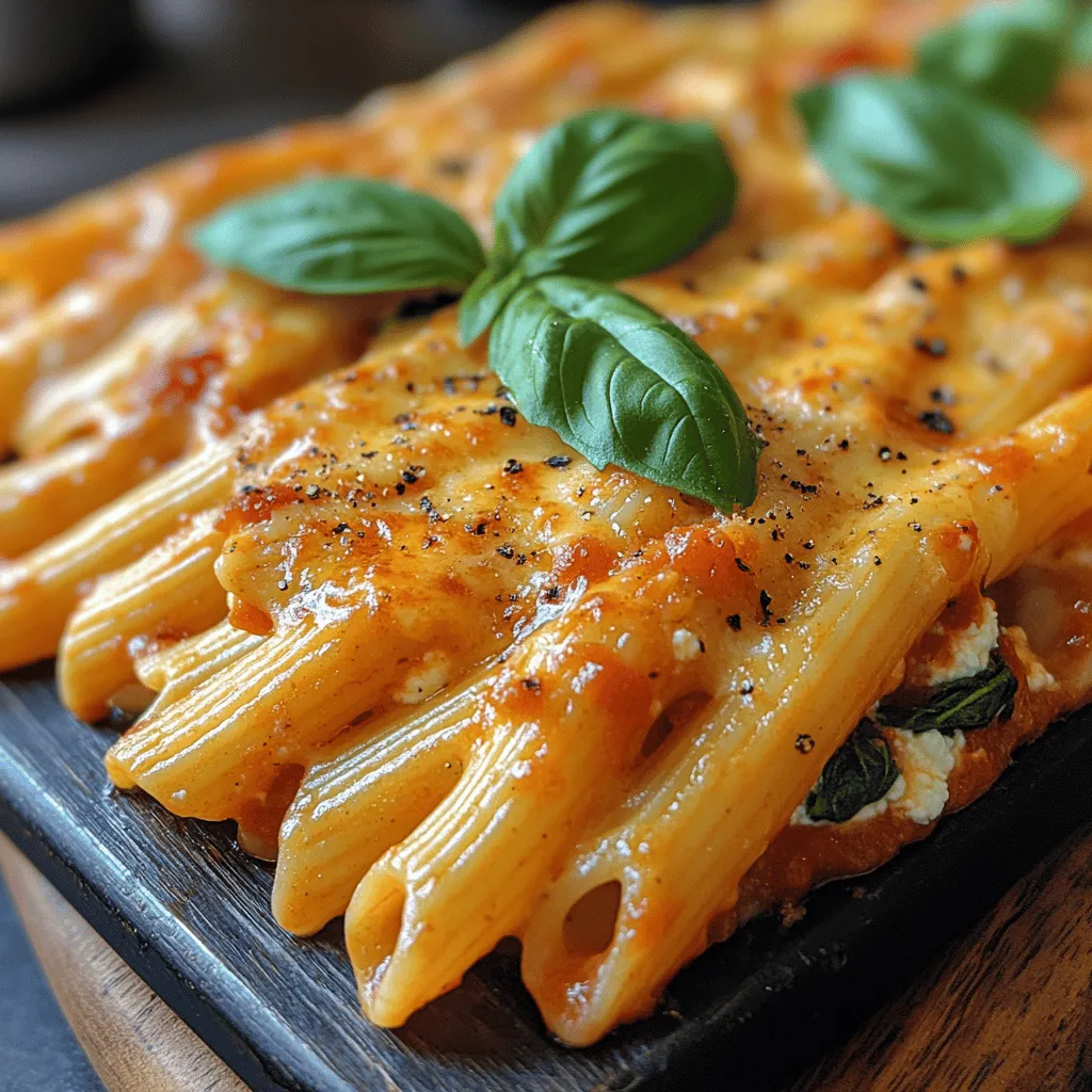 <strong>Introduction</strong>” /></p>
</p>
<h2>Step-by-Step Preparation</h2>
</p>
<h3>Preheat the Oven</h3>
<p>Preheating your oven is a crucial step in baking, especially for dishes like the Creamy Spinach Ricotta Pasta Bake. The ideal temperature for this recipe is 375°F (190°C). Preheating ensures that your pasta bake cooks evenly, leading to a perfectly golden and bubbly top. It also helps the flavors meld together beautifully, enhancing the overall taste. Make sure to set your oven well in advance so it reaches the desired temperature by the time you’re ready to bake.</p>
</p>
<h3>Cooking the Pasta</h3>
<p>To achieve the perfect al dente texture, choose a pasta shape that holds sauce well, such as penne or rigatoni. Start by bringing a large pot of salted water to a rolling boil. Add the pasta and cook according to the package instructions, usually around 8-10 minutes. It’s important to check the pasta a minute or two before the suggested cooking time; you want it firm to the bite. Once cooked, drain the pasta and toss it with a drizzle of olive oil to prevent sticking. This simple step not only keeps the pasta from clumping together but also adds a touch of flavor.</p>
</p>
<h3>Sautéing Spinach</h3>
<p>Sautéing spinach is a quick and effective way to enhance its flavor and nutritional value. In a large skillet, heat a tablespoon of olive oil over medium heat. Add minced garlic and cook for about 30 seconds until fragrant. Then, add the fresh spinach leaves, stirring constantly until they wilt down, which takes about 2-3 minutes. Season with a pinch of salt and pepper to elevate the taste. This technique ensures that the spinach retains its bright color while infusing the dish with a rich flavor that complements the creamy cheese.</p>
</p>
<h3>Mixing the Cheese Blend</h3>
<p>For a creamy and smooth cheese blend, combine ricotta cheese, shredded mozzarella, and grated Parmesan in a large mixing bowl. Start by adding the ricotta first, then mix in the mozzarella and Parmesan gradually. To achieve the desired creamy consistency, use a spatula or whisk to blend the cheeses thoroughly. For added flavor, consider incorporating a pinch of nutmeg and some fresh herbs like basil or parsley. This cheese mixture will create a luscious, creamy layer throughout your pasta bake, enhancing each bite with cheesy goodness.</p>
</p>
<h3>Combining Pasta and Sauce</h3>
<p>Once your pasta is cooked and the cheese blend is ready, it’s time to bring everything together. In a large bowl, combine the cooked pasta, sautéed spinach, and the cheese mixture. To add depth to the dish, pour in some marinara sauce (or your favorite pasta sauce), ensuring that every piece of pasta is coated evenly. Use a spatula to gently toss the ingredients together until they are well combined. This step is essential for ensuring that each bite of the pasta bake is flavorful and satisfying.</p>
</p>
<h3>Layering the Bake</h3>
<p>Layering is a vital technique in constructing a pasta bake that offers both texture and taste. Start by spreading a thin layer of marinara sauce at the bottom of your baking dish. This prevents the pasta from sticking and adds moisture. Next, spoon half of the pasta mixture into the dish, spreading it evenly. Follow this with another layer of marinara sauce, and then add the remaining pasta mixture on top. Finish with a generous sprinkling of mozzarella cheese. This layering method not only enhances the visual appeal but also ensures that every layer is packed with flavor.</p>
</p>
<h3>Baking Instructions</h3>
<p>Now that your pasta bake is assembled, cover it with aluminum foil to prevent the cheese from browning too quickly. Bake it in the preheated oven for about 25 minutes. After this initial baking time, remove the foil and allow it to bake for an additional 15-20 minutes, or until the cheese is bubbly and golden brown. For an extra touch, you can broil the top for a couple of minutes to achieve a beautifully toasted finish. Keep an eye on it to prevent burning. Once done, let it cool for a few minutes before serving, allowing the layers to set.</p>
</p>
<h2>Serving Suggestions</h2>
</p>
<h3>Presentation Tips</h3>
<p>Presentation plays a key role when serving the Creamy Spinach Ricotta Pasta Bake. Consider garnishing with fresh herbs like basil or parsley for a pop of color. Serve the dish in the baking pan for a rustic feel, or transfer individual portions to vibrant plates. Adding a sprinkle of additional grated Parmesan or a drizzle of high-quality olive oil can elevate the appearance and flavor. Pair the bake with a fresh green salad dressed lightly with vinaigrette to create a balanced meal.</p>
</p>
<h3>Pairing Options</h3>
<p>To enhance your dining experience, consider pairing your pasta bake with complementary side dishes and beverages. A light Caesar salad or garlic bread can make excellent accompaniments. For wine lovers, a crisp white wine like Pinot Grigio or a light red such as Chianti works wonderfully with the creamy texture of the dish. These pairing options not only balance the flavors but also create a delightful dining atmosphere, perfect for gatherings or family meals.</p>
</p>
<h3>Storage Tips</h3>
<p>If you have leftovers (which is often the case with this hearty dish), proper storage is essential to maintain freshness. Allow the pasta bake to cool completely before transferring it to an airtight container. It can be stored in the refrigerator for up to three days. When reheating, bake it in the oven at 350°F (175°C) until heated through, which usually takes about 20-25 minutes. You can also use the microwave for quicker reheating, though the oven method is preferred for maintaining texture.</p>
</p>
<h2>Nutritional Information</h2>
</p>
<h3>Overview of Nutritional Benefits</h3>
<p>The Creamy Spinach Ricotta Pasta Bake is not just delicious but also packed with nutritional benefits. Spinach is a powerhouse of vitamins A, C, and K, as well as iron and calcium. Ricotta cheese adds protein and calcium, while the pasta provides carbohydrates for energy. This combination makes the dish a filling choice that can contribute to a balanced diet.</p>
</p>
<h3>Analysis of Calories, Macronutrients, and Vitamins per Serving</h3>
<p>A typical serving of Creamy Spinach Ricotta Pasta Bake (approximately 1 cup) contains around 400-450 calories, depending on the specific ingredients used. The macronutrient breakdown typically includes:</p>
<p>– <strong>Protein</strong>: 15-20 grams</p>
<p>– <strong>Carbohydrates</strong>: 50-60 grams</p>
<p>– <strong>Fat</strong>: 15-25 grams</p>
</p>
<p>In addition to being rich in macronutrients, this dish offers a good amount of vitamins and minerals, making it a well-rounded meal option.</p>
</p>
<h3>Discussion on How This Dish Fits into a Balanced Diet</h3>
<p>Incorporating the Creamy Spinach Ricotta Pasta Bake into your diet can be part of a healthy eating plan. Its balance of protein, carbohydrates, and healthy fats makes it an ideal option for lunch or dinner. By pairing it with a side of vegetables or a salad, you can further enhance its nutritional profile. The use of whole-grain pasta or reducing cheese portions can also make it a lighter option for those mindful of calorie intake.</p>
</p>
<h2>Conclusion</h2>
<p>The Creamy Spinach Ricotta Pasta Bake is a delightful and comforting dish that brings together the richness of cheese and the freshness of spinach in a way that is both satisfying and nourishing. Its simplicity and flexibility make it an excellent choice for a weeknight dinner or a special occasion. By following the steps outlined above, you can create a meal that is not only easy to prepare but also impressively delicious.</p>
</p>
<p>Encourage your loved ones to gather around the table and enjoy this flavorful dish, celebrating the joy of home-cooked meals. Whether you are sharing it with family or friends, the Creamy Spinach Ricotta Pasta Bake is sure to become a favorite in your culinary repertoire.</p>
</div>