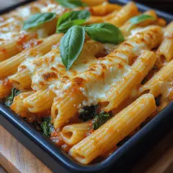 Creamy Spinach Ricotta Pasta Bake: Step-by-Step Preparation and Serving Suggestions