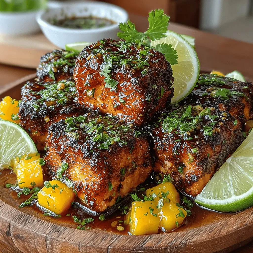 If you’re searching for an exciting dish that seamlessly blends rich flavors with health benefits, look no further than Spicy Mango Glazed Salmon Bites. This vibrant recipe showcases succulent salmon, marinated and glazed in a luscious mango sauce, creating a delightful balance of sweetness and spice. Whether you’re hosting a dinner party or enjoying a cozy family meal, these salmon bites are sure to impress. Their colorful presentation and tantalizing aroma make them a standout choice for any occasion.