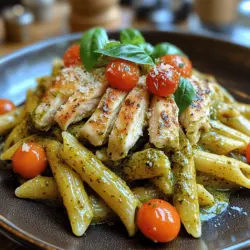 Creamy Pesto Chicken Penne: A Flavorful Culinary Delight